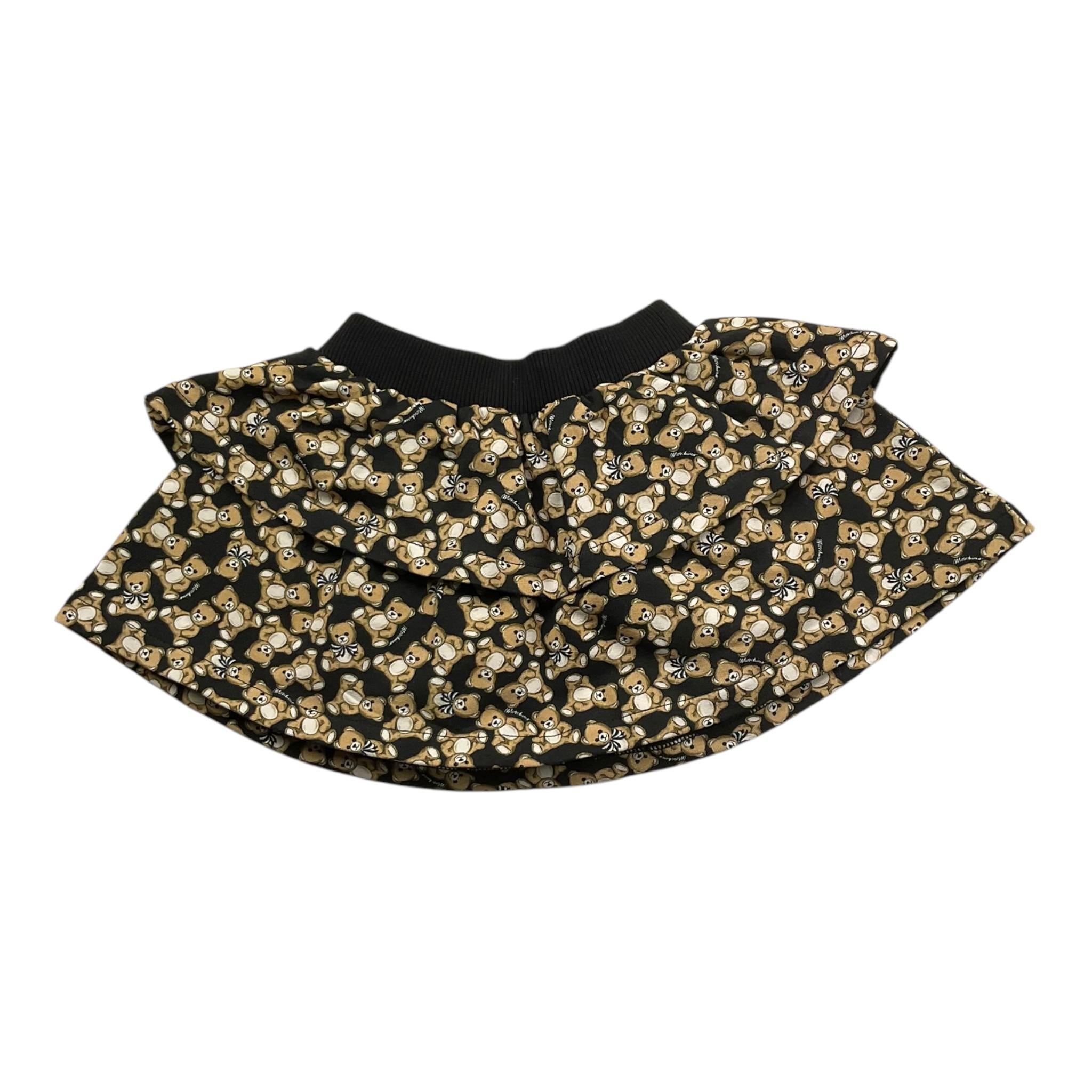 MOSCHINO gonna tinta unita con stampa orsi Nero per Neonata MDJ01N NERO MOSCHINO 