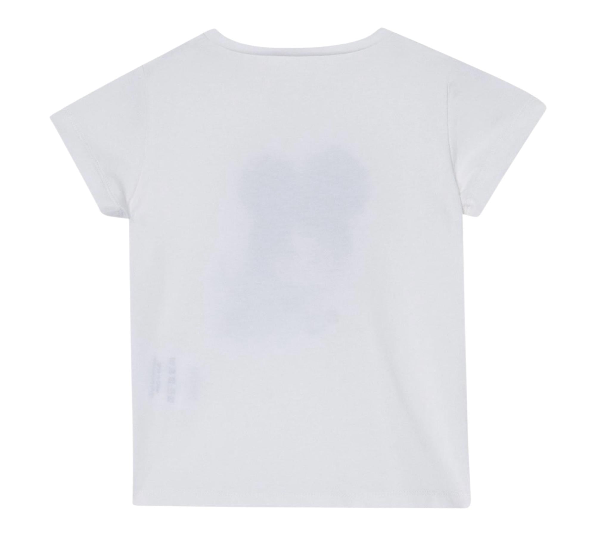 Liu Jo T-Shirt Tinta Unita Girocollo con Stampa per Neonata KA5039NXXX BIANCO LIU JO 