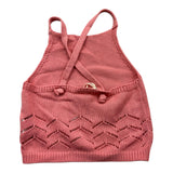 Zhoe &amp; Tobiah Solid Color Pink Spaghetti Strap Top For Girls