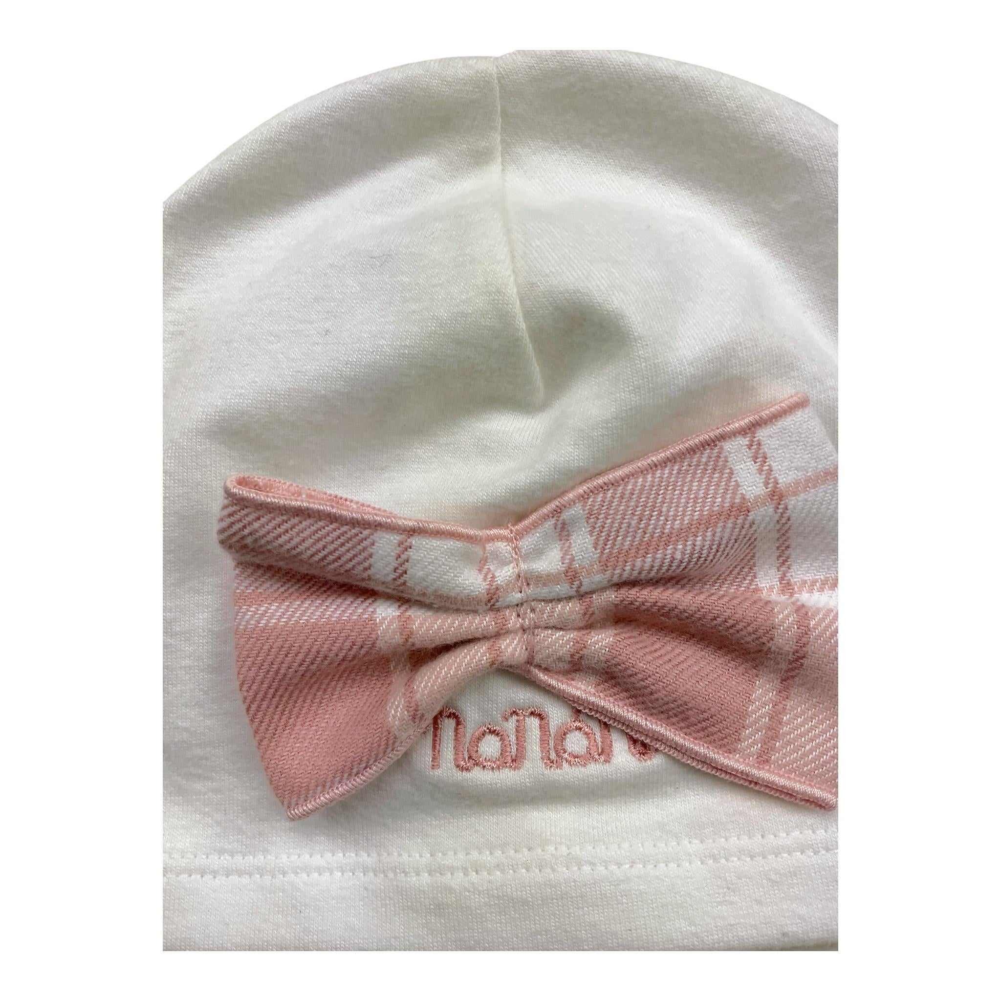 NANAN cappello tinta unita con fiocco Bianco per Neonata I24500PCR BIANCO NANAN 