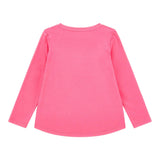 GUESS shirt tinta unita girocollo con stampa Fuxia per Bambina J4YI05K6YW4 FUXIA GUESS 