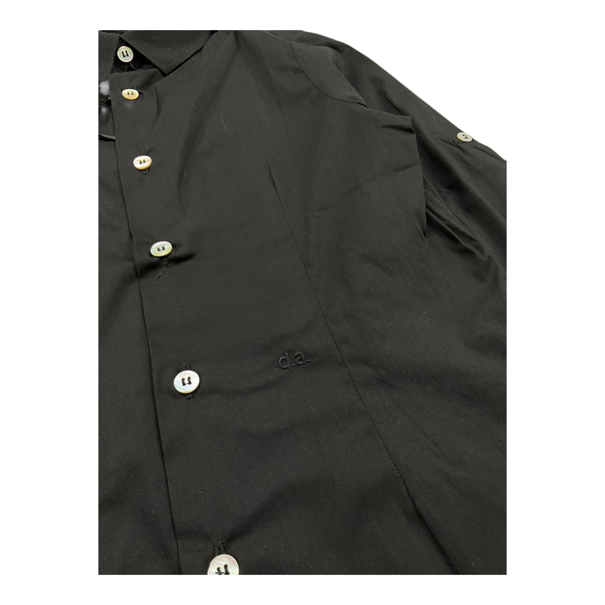 DANIELE ALESSANDRINI camicia tinta unita manica lunga Nero per Bambino 1235C0972 NERO DANIELE ALESSANDRINI 