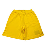 Dsquared2 Solid Color Tracksuit Bermuda Shorts With Elastic Waist Yellow For Boys