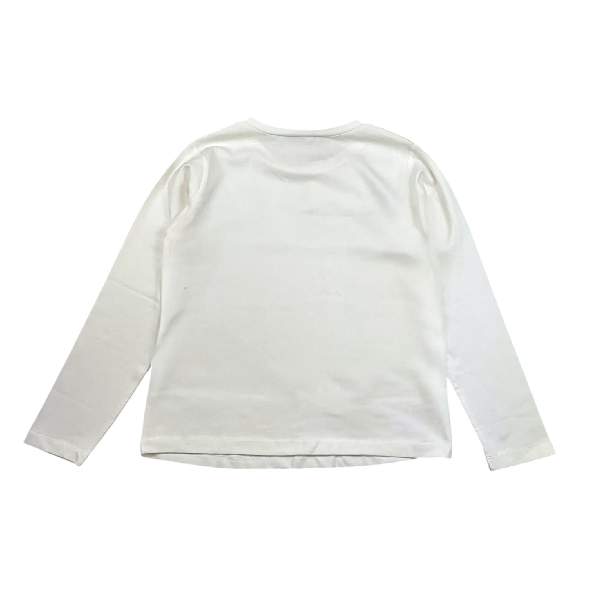 LIU JO shirt girocollo tinta unita con stampa Bianco per Bambina GF4210 BIANCO LIU JO 