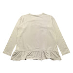 MONNALISA shirt girocollo tinta unita cn stampa in contrasto Bianco per Bambina 194627PW BIANCO MONNALISA 