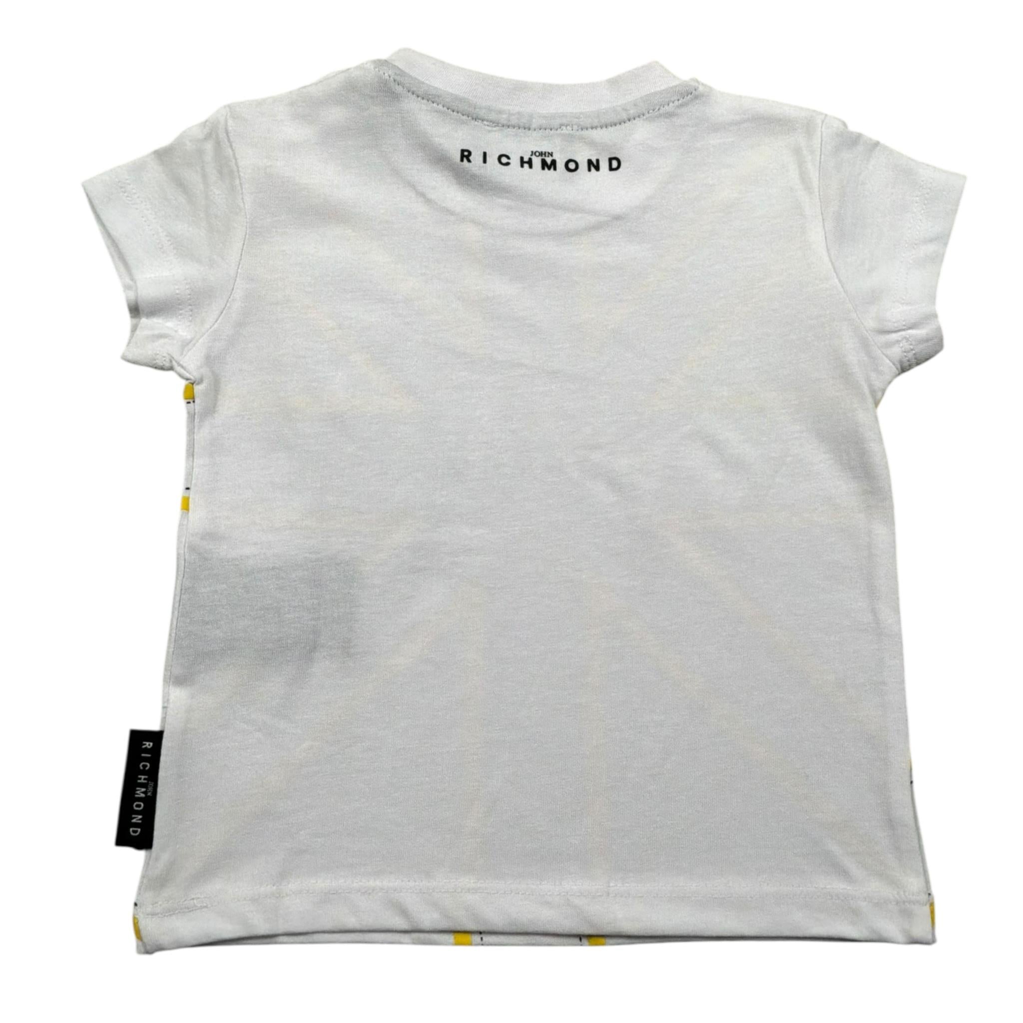 John Richmond T-Shirt Girocollo Tinta Unita con Stampa per Neonato RIP25077TS BIANCO JOHN RICHMOND 