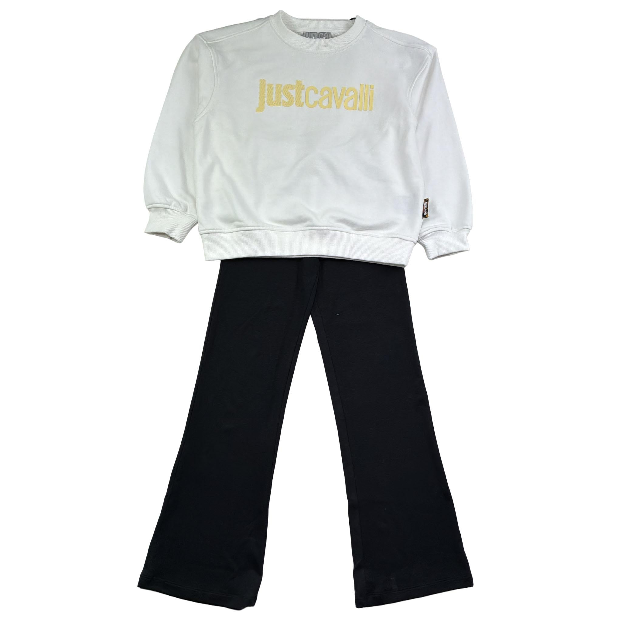 Just Cavalli Completo 2 Pezzi Felpa-Pantalone per Bambino JGP26011CF BIANCO/NERO JUST CAVALLI 