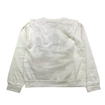 GAELLE felpa chiusa girocollo tinta unita con logo Bianco per Bambina 2741F00414XX BIANCO GAELLE 