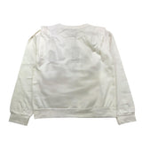 GAELLE felpa chiusa girocollo tinta unita con logo Bianco per Bambina 2741F00414XX BIANCO GAELLE 