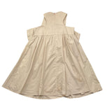 Vicolo Solid Color Dress Armhole With Beige Bow For Girls