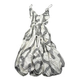 Xacus Abito Bretelline Tinta Unita con Stampe per Bambina 05562 PANNA XACUS 