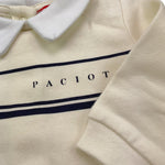 CESARE PACIOTTI tutina manica lunga tinta unita con logo Panna per Neonato TCP5302NX PANNA CESARE PACIOTTI 