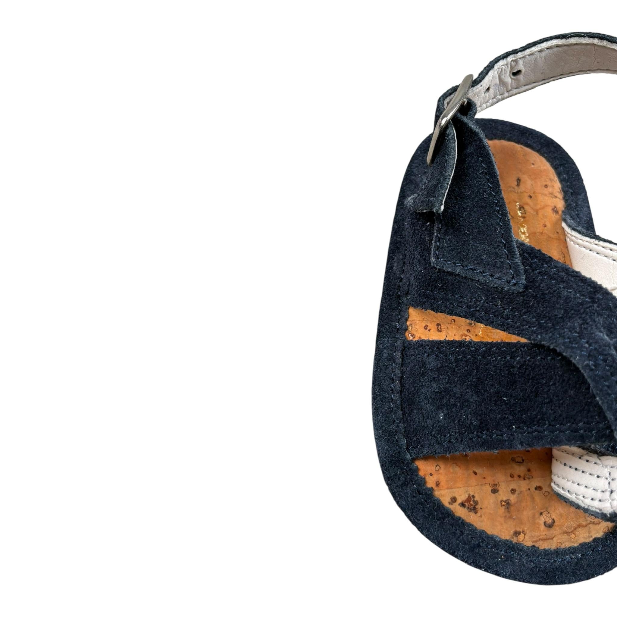 Baby Chick Sandali Tinta Unita con Fibia per Neonato BRMR BLU BABY CHICK 