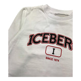 ICEBERG shirt girocollo tinta unita con logo Bianco per Bambino TSICE5316B BIANCO ICEBERG 