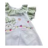 Le Bebe Pagliaccetto Mezza Manica Tinta Unita per Neonata LBG6232 BIANCO LE BEBE 