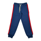 Trussardi Pantalone Tuta Tinta Unita con Profili In Contrasto per Bambino TBP26054PA BLU TRUSSARDI 