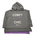 DIXIE felpa bicolore con cappuccio Grigio per Bambina LM19040G34 GRIGIO DIXIE 