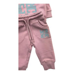 JOHN RICHMOND completo 2pz felpa-pantalone tinta unita con stampa Rosa per Neonata RIA25087CF ROSA JOHN RICHMOND 