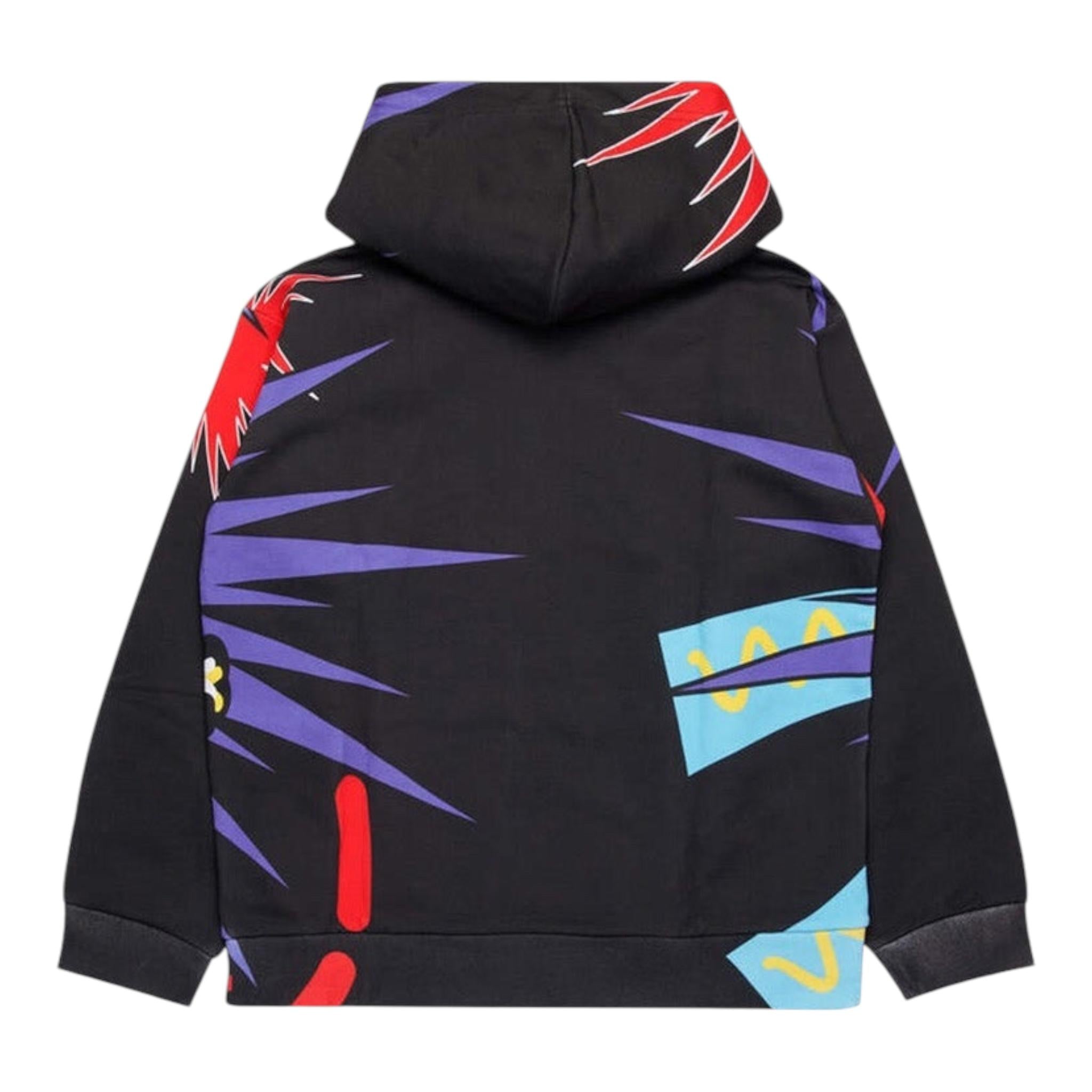 DSQUARED2 felpa tinta unita con cappuccio e stampa Nero per Bambino DQ2521 NERO DSQUARED2 