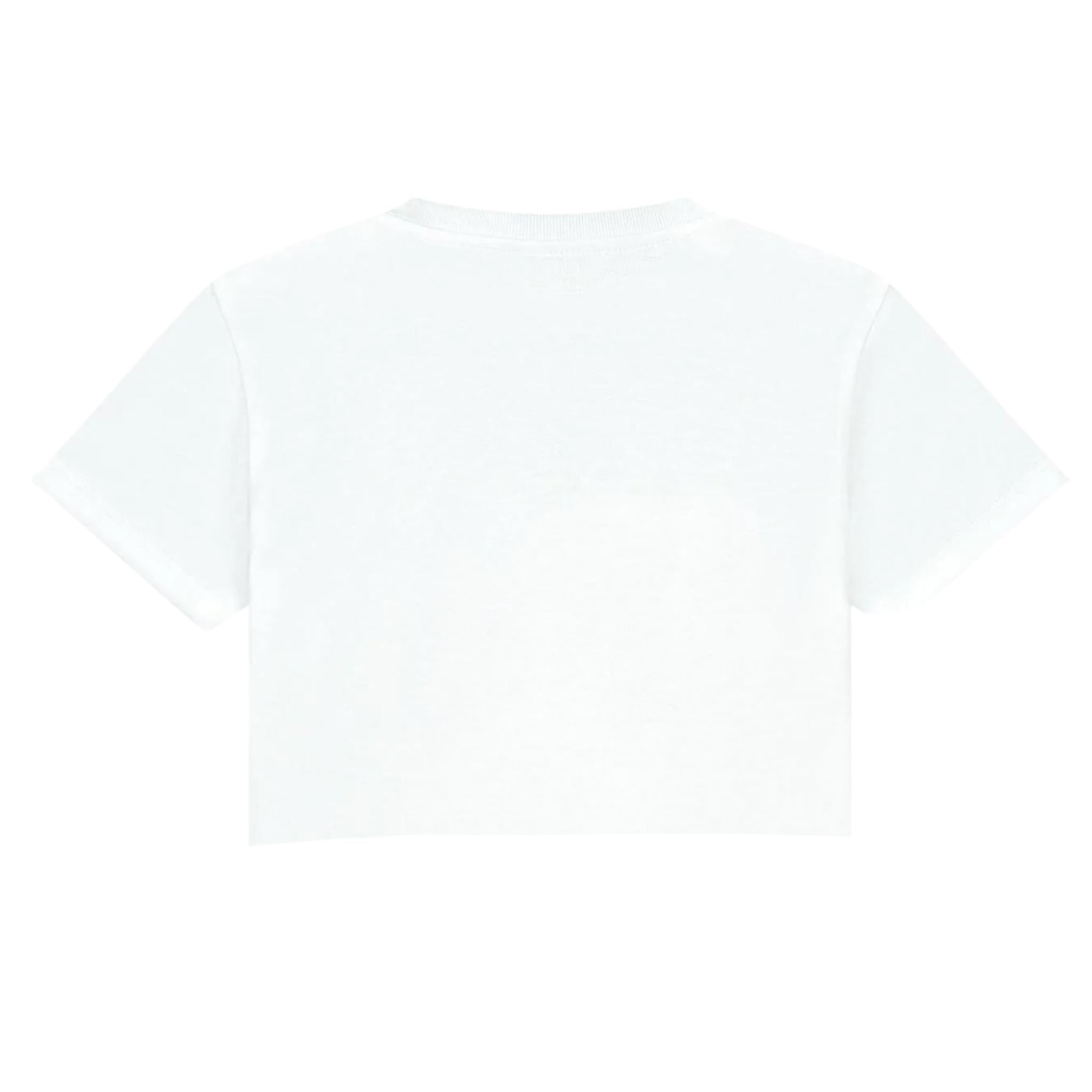 DOLCE & GABBANA t-shirt girocollo tinta unita con rose Bianco per Bambina L5JTHY BIANCO DOLCE & GABBANA 