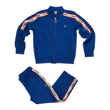 Cesare Paciotti 2 Piece Set Zip Up Sweatshirt-Pants In Blue Tracksuit For Boys