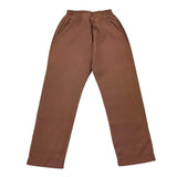 Lalalu' Solid Color Pants With Elastic Waist Brown For Boys