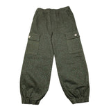 JOHN RICHMOND pantalone tinta unita con elastico in vita e brillantini Verde per Bambina RGA25137PA VERDE JOHN RICHMOND 