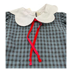 ILFAROBIMBI abito manica lunga fantasia quadri Grigio per Bambina GELSO GRIGIO ILFAROBIMBI 