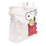 Philosophy Plain Color Bag With Snoopie Print White For Girls