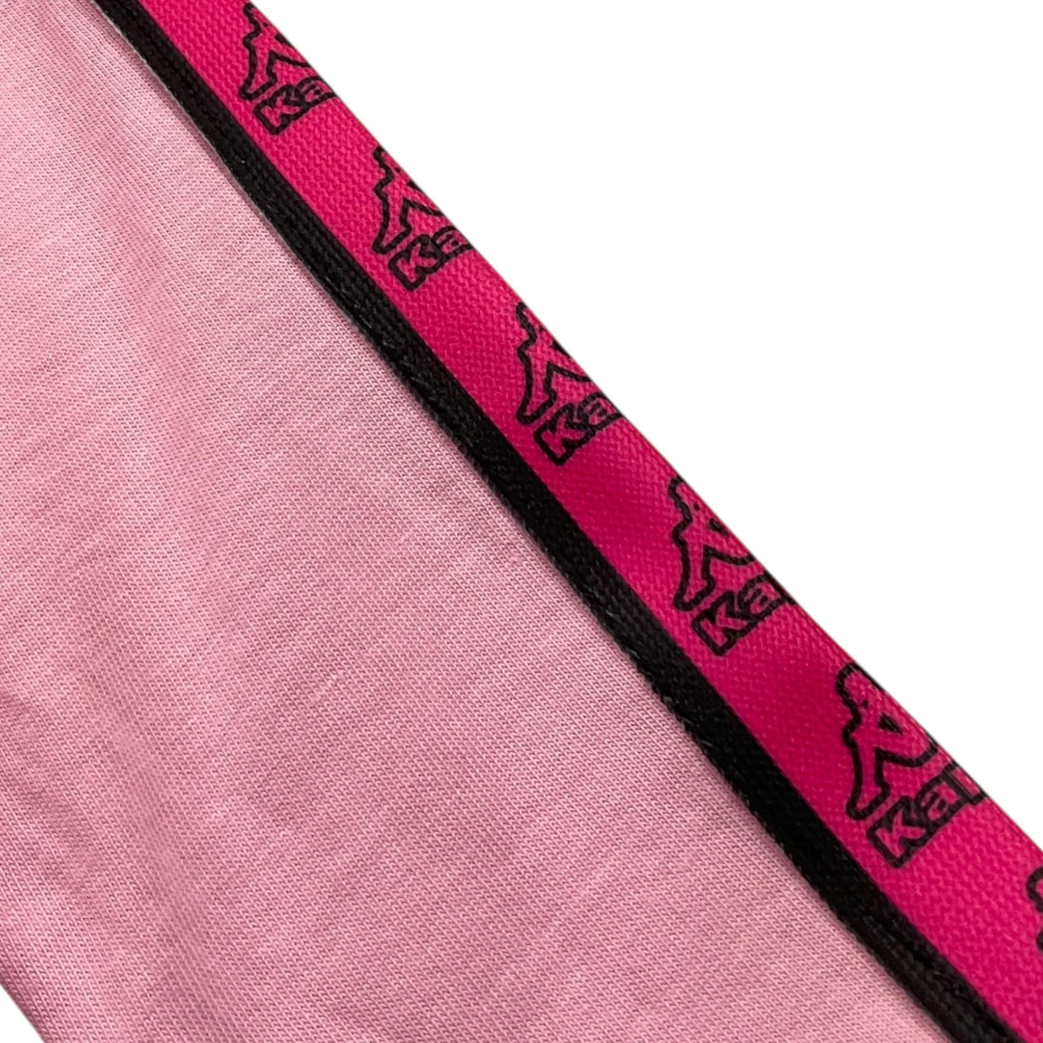KAPPA shirt girocollo tinta unita con logo Rosa per Bambina 341X4ZW ROSA KAPPA 