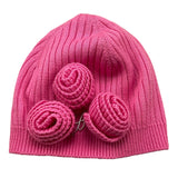 MISS BLUMARINE cappello tinta unita con rose Rosa per Bambina IF3182 ROSA MISS BLUMARINE 