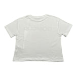 Dondup T-Shirt Girocollo Tinta Unita con Stampa per Bambina DFTS023X BIANCO DONDUP 