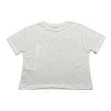 Dondup T-Shirt Girocollo Tinta Unita con Stampa per Bambina DFTS023X BIANCO DONDUP 