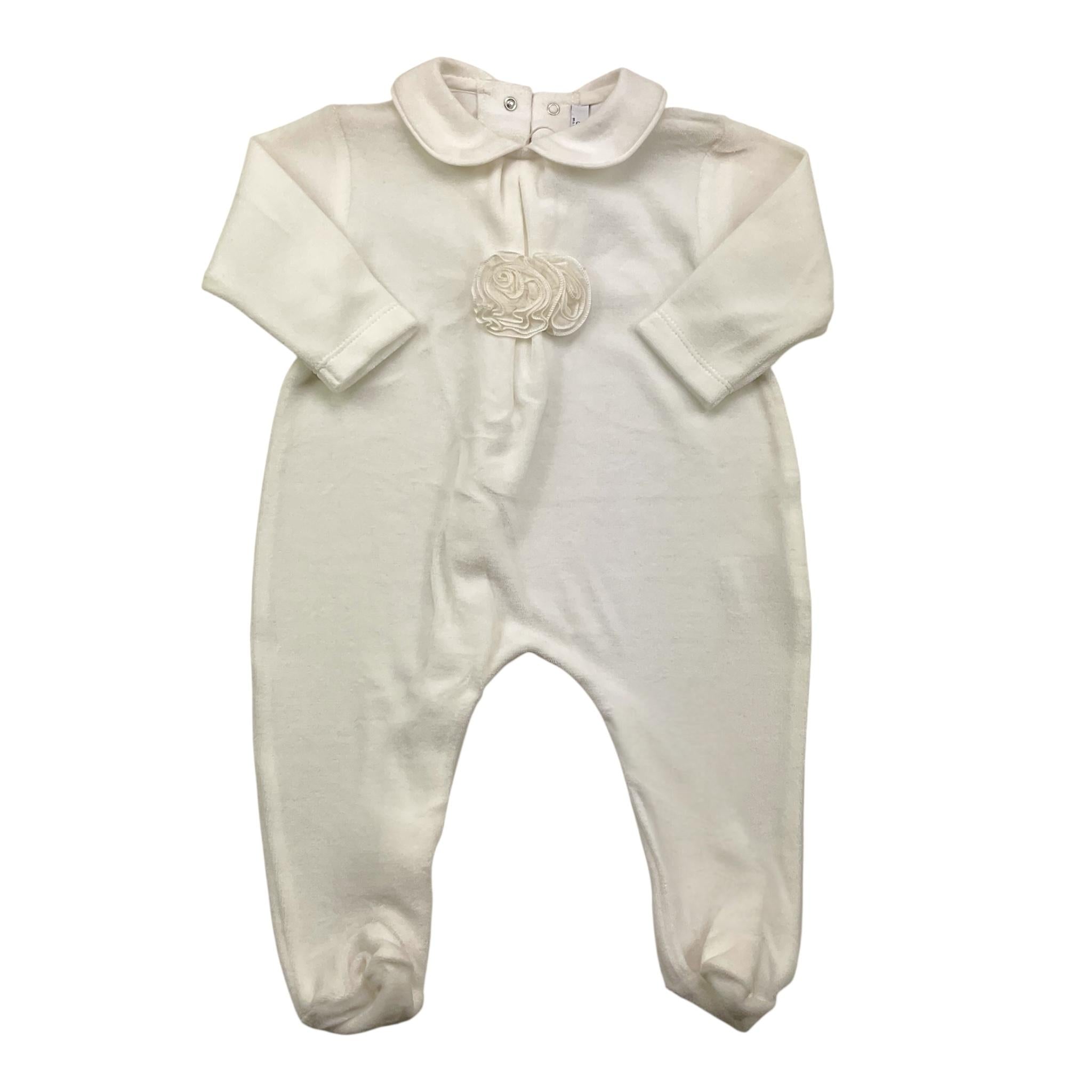 ALETTA tutina tinta unita con applicazione Bianco per Neonata RB999075CIN BIANCO ALETTA 