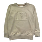 Trussardi Felpa Chiusa Girocollo Tinta Unita per Bambino TBP26157FE BEIGE TRUSSARDI 