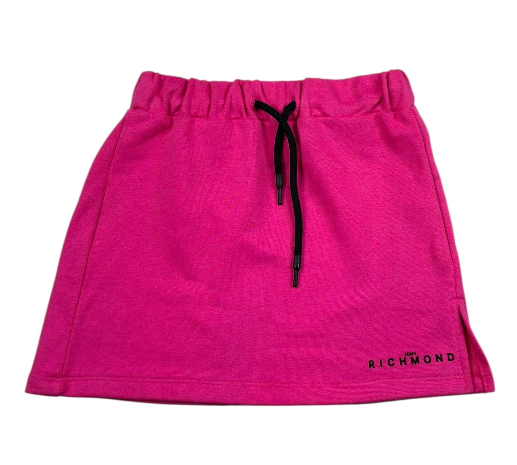 John Richmond Gonna Tinta Unita con Stampa per Bambina RGP26021GO FUXIA JOHN RICHMOND 