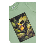 I Do T-Shirt Girocollo Tinta Unita con Stampa per Bambino 4B628 VERDE I DO 