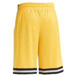 Diadora Bermuda Solid Color With Yellow Logo Print For Kids