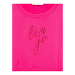 LIU JO felpa modello crop tinta unita con stampa Fuxia per Bambina GF4092 FUXIA LIU JO 