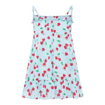 Saint Barth Abito Bretelline Tinta Unita per Bambina MKI000104 AZZURRO SAINT BARTH 