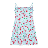 Saint Barth Abito Bretelline Tinta Unita per Bambina MKI000104 AZZURRO SAINT BARTH 