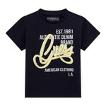 Guess T-Shirt Tinta Unita con Stampa per Neonato N5GI00K8HM4N BLU GUESS 