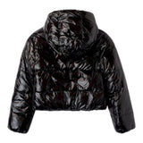 SARABANDA giubbino reversibile tinta unita con zip e cappuccio Nero per Bambina A623 NERO SARABANDA 