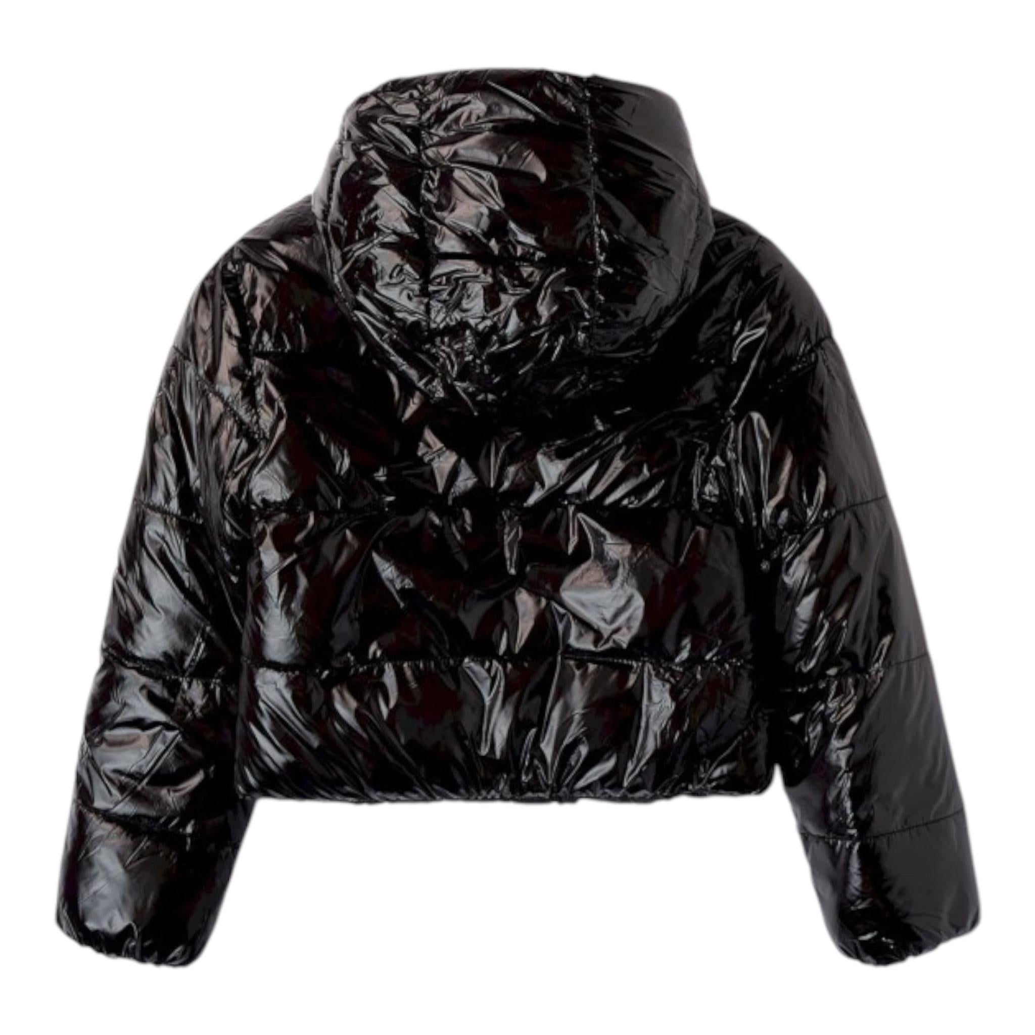SARABANDA giubbino reversibile tinta unita con zip e cappuccio Nero per Bambina A623 NERO SARABANDA 