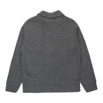 N°21 maglia tinta unita con zip e stampa Grigio per Bambino N21967 GRIGIO N°21 