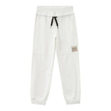 N°21 Solid Color Tracksuit Trousers With Elastic Waist White For Boys