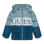 GUESS giubbino con cappuccio bicolore con logo Azzurro per Neonato N3BL02WB240 AZZURRO GUESS 