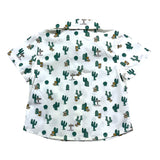 Moschino Plain Shirt With Bear And Cactus Print Cream For Newborn