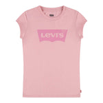 Levi'S T-Shirt Tinta Unita Girocollo con Stampa per Bambina 4E4234 ROSA LEVI'S 