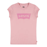 Levi'S T-Shirt Tinta Unita Girocollo con Stampa per Bambina 4E4234 ROSA LEVI'S 